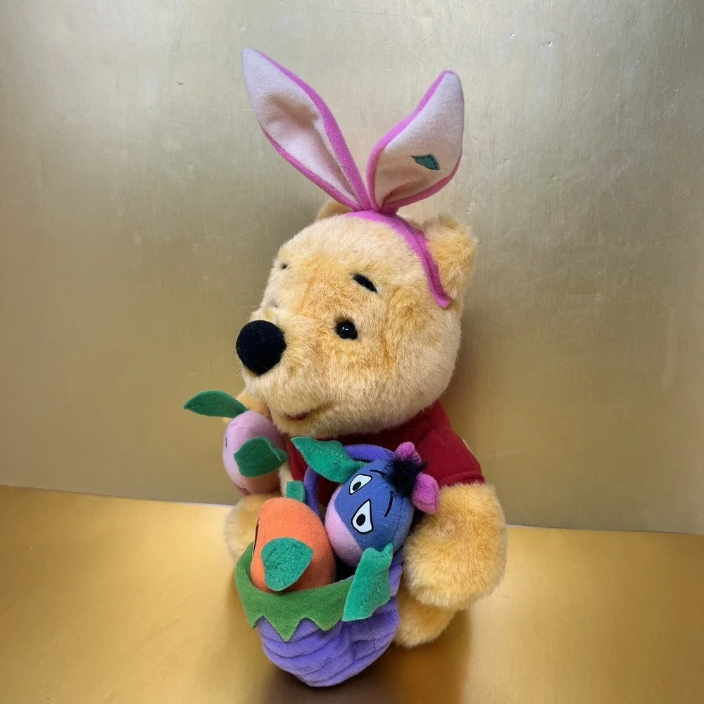 Winnie The Pooh & Friends Easter Bunny Plush Stuffed Animal Toy 1999‎ Mattel 9